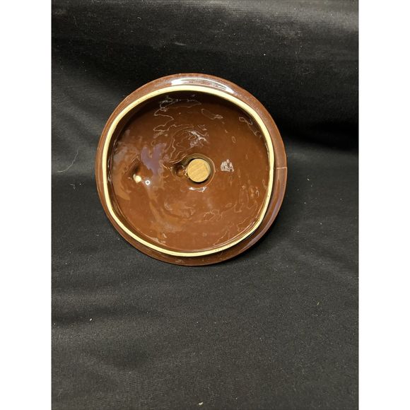 Vintage McCoy Brown Jug Cookie Jar Pottery 1950's - Picture 3 of 6